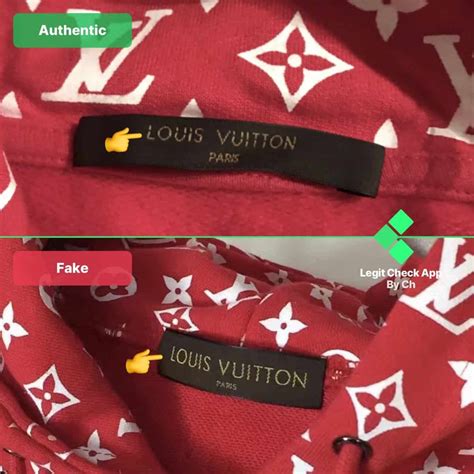 supreme louis vuitton shirt fake vs real|real vs fake supreme lv shirts.